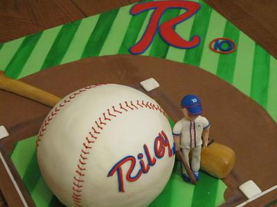 Riley's Baseball Game - Cake by Tonya