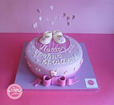 Christening cake  - Cake by Willow cake decorations