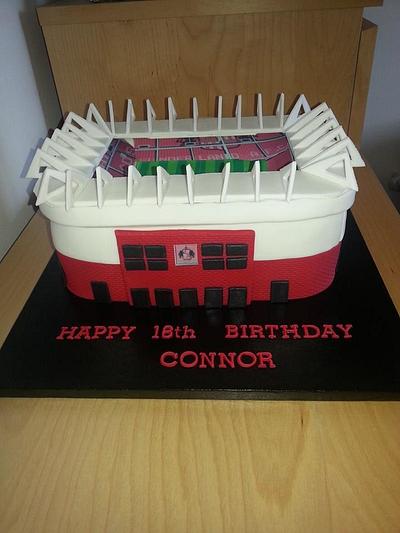 Stadium of light inspired cake - Cake by Topperscakes
