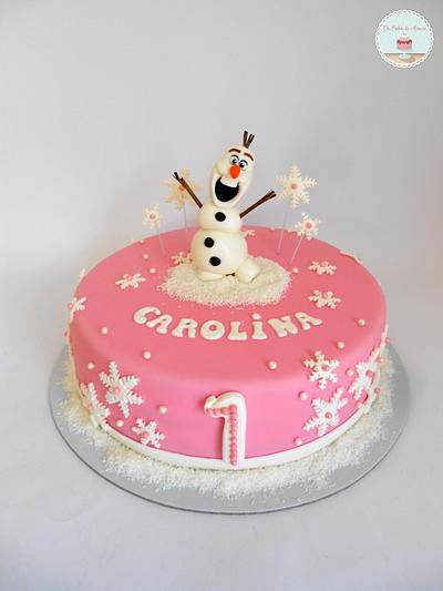 Olaf Cake - Cake by Ana Crachat Cake Designer 