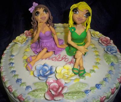 Valentina and Mindy - Cake by elisabethscakes