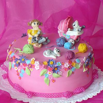 Toys and kittens - Cake by Eva Kralova