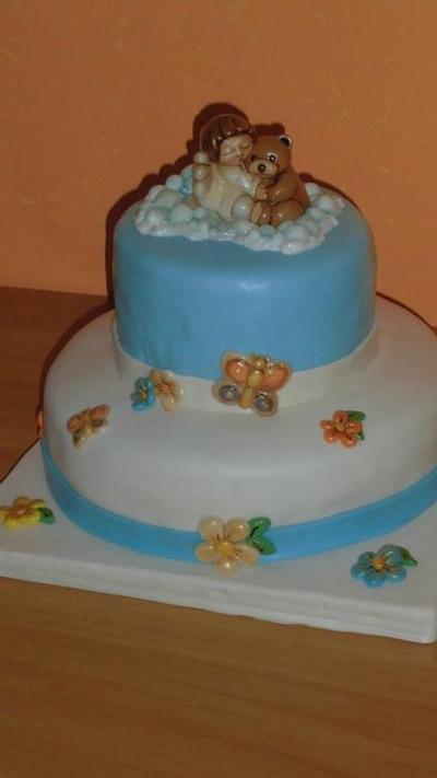 cake angel and teddy bear thun - Cake by Conte Carmen