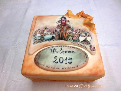 Cake painting: Disney Snow White poster - Cake by Laura Ciccarese - Find Your Cake & Laura's Art Studio