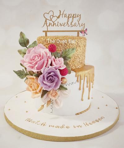 Pastel florals - Cake by Simran