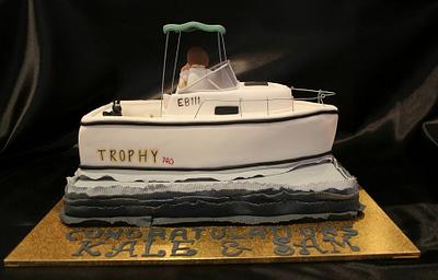 Boat Engagement Cake - Cake by Michelle Amore Cakes