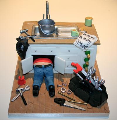 Need a Plumber? - Cake by Alison Lee