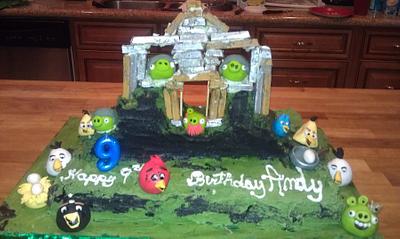 Andy's 9th Birtday - Interactive Angry Bird Cake - Cake by Kabbie46