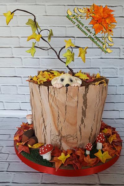 fondant cake-toppers sweet autumn collaboration - Cake by Jennifer-You cake