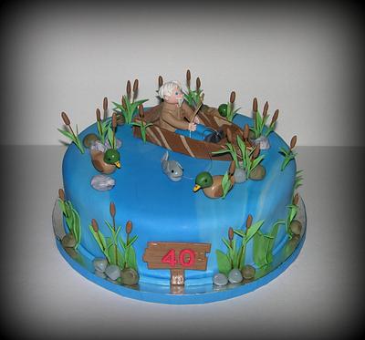 Fishing Birthday Cake - Cake by Craving Cake