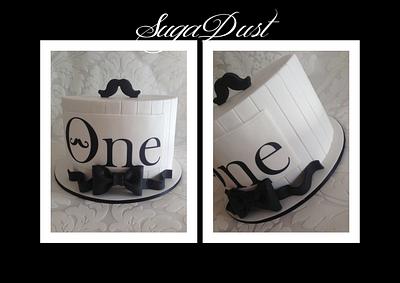 Moustache & Bow Tie - Cake by Mary @ SugaDust