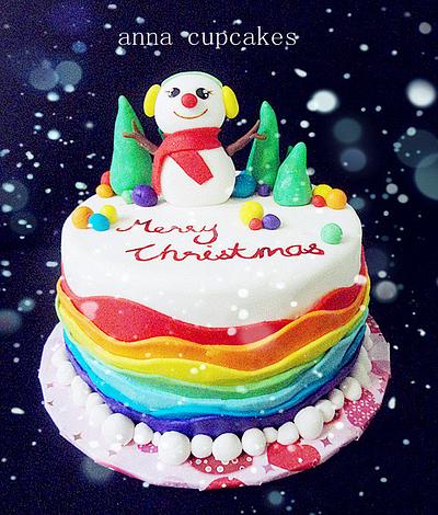 a colorful christmas - Cake by annacupcakes