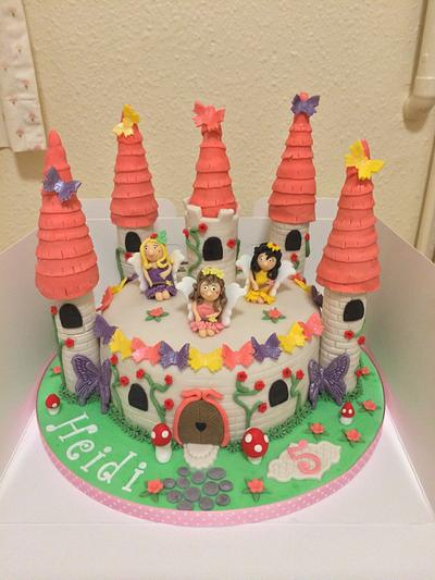 Fairy castle  - Cake by Kirsty 