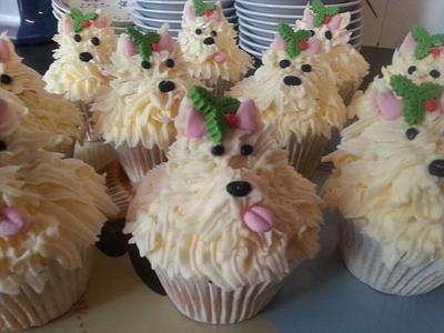 Westie Cupcakes - Cake by Lucy Willcox