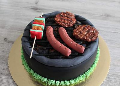 Barbecue fondant cake - Cake by LanaLand
