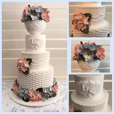Basket of Flowers - Cake by Sweet House Cakes and Pastries