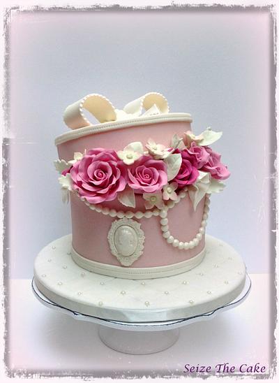 Vintage Hatbox Cake - Cake by Seize The Cake
