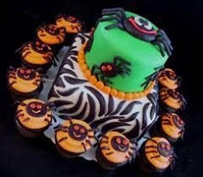Spiders here..spiders there - Cake by Caking Around Bake Shop