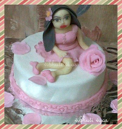 cake for a girl named rose - Cake by vibhuti