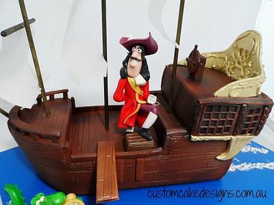 Peter Pan Captain Hook Cake - Cake by Custom Cake Designs