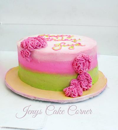 Ruffles and Colors - Cake by Jeny John