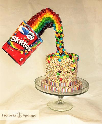 Touch the rainbow, taste the rainbow. - Cake by Victoria Forward