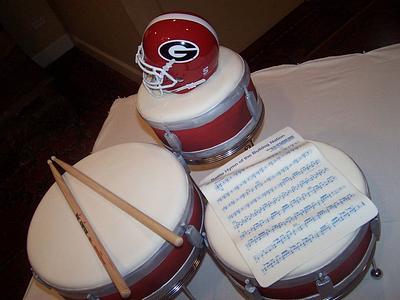 Drum Set Groom's Cake - Cake by Cherissweets