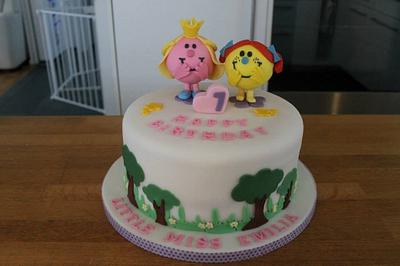 Little Miss Princess and Little Miss Trouble - Cake by One of a kind Cakes by Lyn