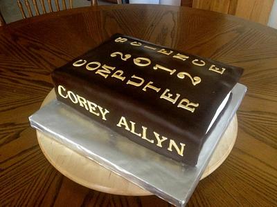 Corey's book cake - Cake by taralynn