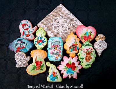 Painted christmas gingerbread - Cake by Mischell