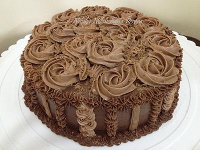 Chocolate Rosette cake - Cake by Nilu's Cake D'lights