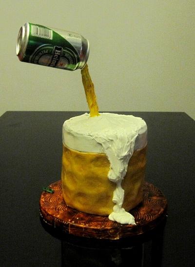 beer mug cake - Cake by Gabriella Luongo