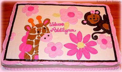 Jungle Jill Baby Shower Cake - Cake by Samantha Eyth