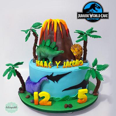 Torta de Dinosaurios en Medellín - Cake by Dulcepastel.com