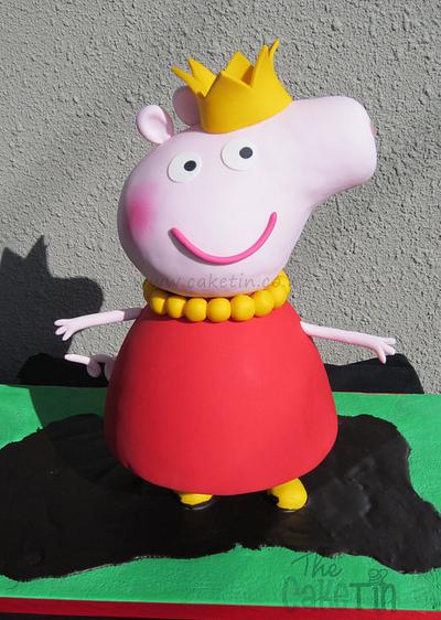 3D Peppa Pig in Mud - Cake by The Cake Tin