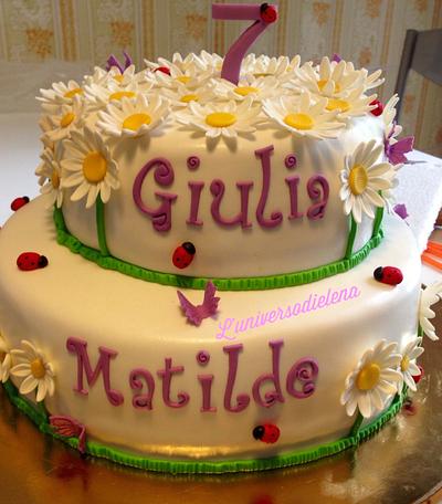 Meadow of daisies - Cake by Elena