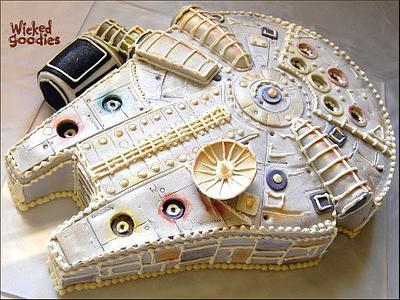 Millenium Falcon Cake  - Cake by Wicked Goodies