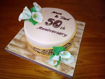 50TH ANNIVERSARY CAKE  - Cake by Camelia