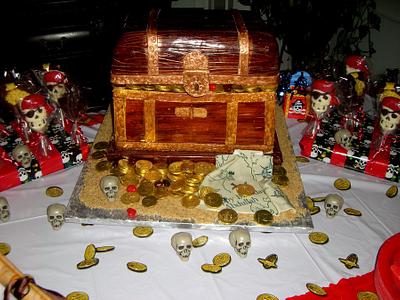 Treasure chest  - Cake by giveemcake