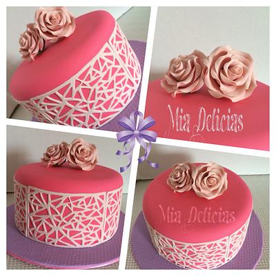 Pink cake - Cake by Mia delicias