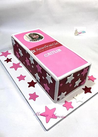 American girl Box cake  - Cake by Mojo3799
