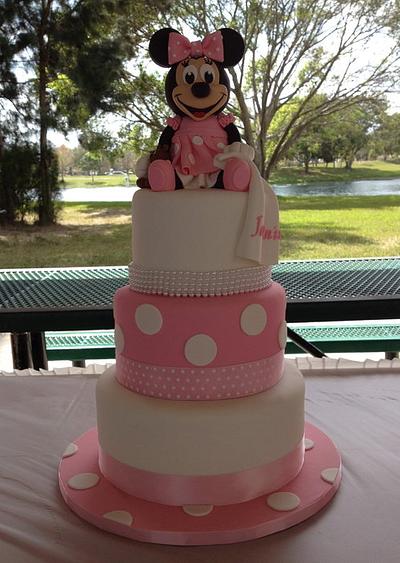 Baby Minnie Mouse Cake - Cake by The SweetBerry
