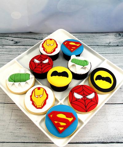 Superhero cupcakes - Cake by Kake Krumbs