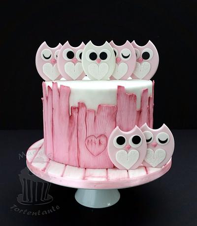 Bridal shower owls - Cake by Monika