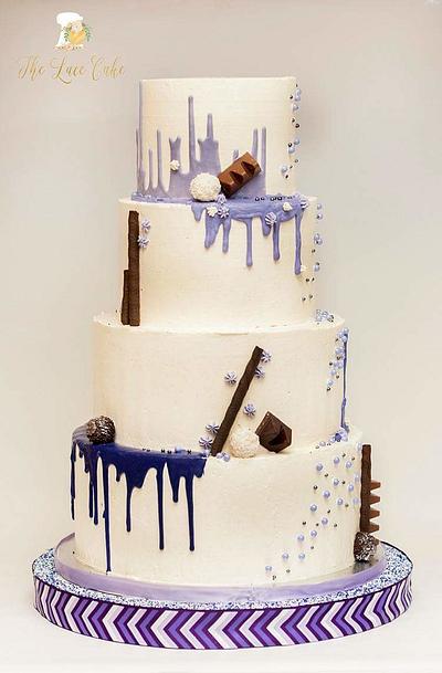 Drip wedding cake - Cake by Deva Williamson 
