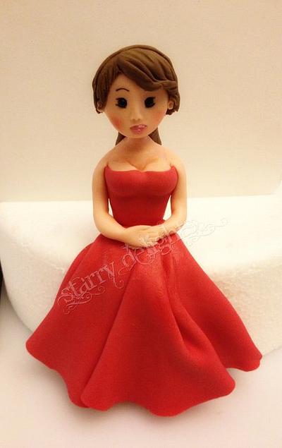 Just a girl topper - Cake by Starry Delights