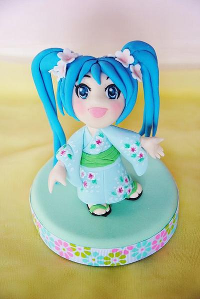 Cake Topper Hatsune Miku - Cake by SweetLin