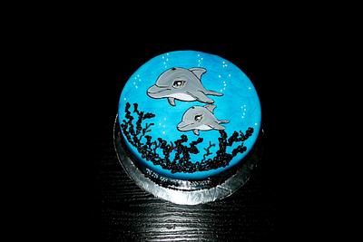 Dolphins - Cake by Rozy