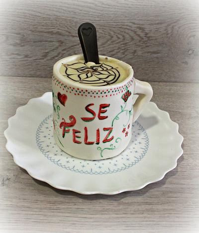 Mini cake with cup shape - Cake by Aroma de Azúcar