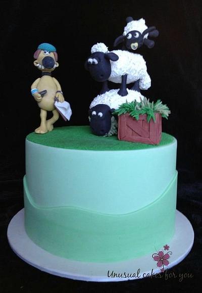 Sugarveil Shaun the sheep - Cake by Unusual cakes for you 